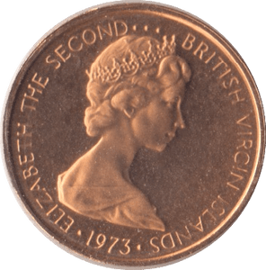1973 1 CENT BRITISH VIRGIN ISLANDS (PROOF) - WORLD COINS - Cambridgeshire Coins
