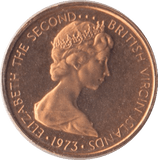 1973 1 CENT BRITISH VIRGIN ISLANDS (PROOF) - WORLD COINS - Cambridgeshire Coins