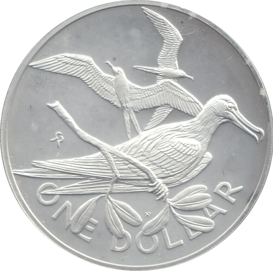 1973 1 DOLLAR BRITISH VIRGIN ISLANDS SILVER (PROOF) - WORLD COINS - Cambridgeshire Coins