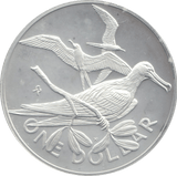 1973 1 DOLLAR BRITISH VIRGIN ISLANDS SILVER (PROOF) - WORLD COINS - Cambridgeshire Coins