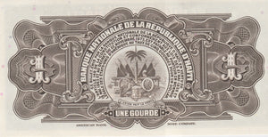 1973 1 GOURDE HAITI BANKNOTE HAITI REF 790 - World Banknotes - Cambridgeshire Coins