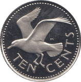 1973 10 CENTS BARBADOS (PROOF) - WORLD COINS - Cambridgeshire Coins
