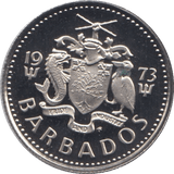 1973 10 CENTS BARBADOS (PROOF) - WORLD COINS - Cambridgeshire Coins