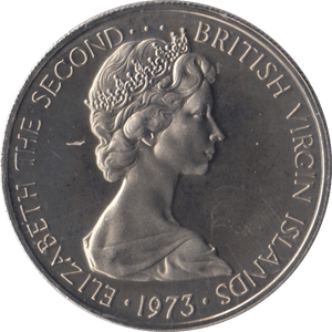 1973 10 CENTS BRITISH VIRGIN ISLANDS (PROOF) - SILVER WORLD COINS - Cambridgeshire Coins