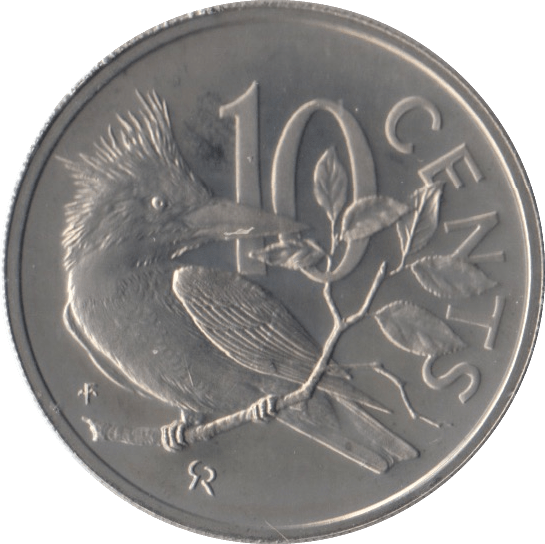 1973 10 CENTS BRITISH VIRGIN ISLANDS (PROOF) - SILVER WORLD COINS - Cambridgeshire Coins