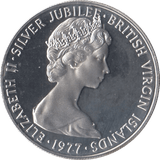 1973 10 CENTS BRITISH VIRGIN ISLANDS (PROOF) - SILVER WORLD COINS - Cambridgeshire Coins