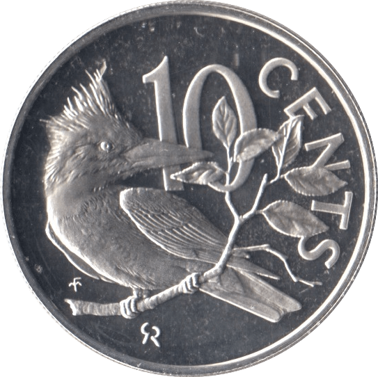 1973 10 CENTS BRITISH VIRGIN ISLANDS (PROOF) - SILVER WORLD COINS - Cambridgeshire Coins