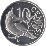 1973 10 CENTS BRITISH VIRGIN ISLANDS (PROOF) - SILVER WORLD COINS - Cambridgeshire Coins