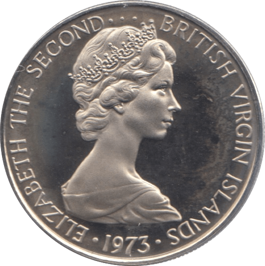 1973 10 CENTS BRITISH VIRGIN ISLANDS (PROOF) - WORLD COINS - Cambridgeshire Coins