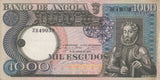 1973 1000 ESCUDOS BANKNOTE ANGOLA ( REF 304 ) - World Banknotes - Cambridgeshire Coins