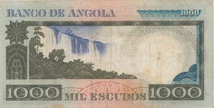 1973 1000 ESCUDOS BANKNOTE ANGOLA REF 553 - World Banknotes - Cambridgeshire Coins