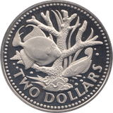 1973 2 DOLLAR BARBADOS (PROOF) - WORLD COINS - Cambridgeshire Coins