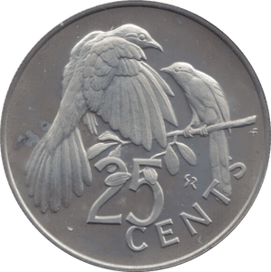 1973 25 CENTS BRITISH VIRGIN ISLANDS (PROOF) - WORLD COINS - Cambridgeshire Coins