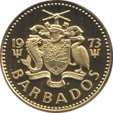 1973 5 CENTS BARBADOS (PROOF) B - WORLD COINS - Cambridgeshire Coins