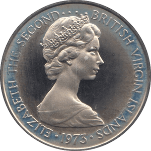 1973 5 CENTS BRITISH VIRGIN ISLANDS (PROOF) - WORLD COINS - Cambridgeshire Coins
