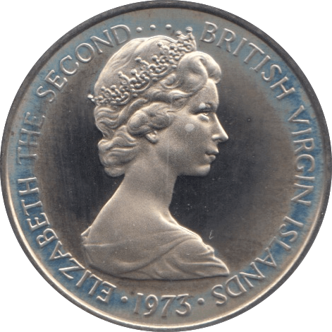 1973 5 CENTS BRITISH VIRGIN ISLANDS (PROOF) - WORLD COINS - Cambridgeshire Coins