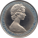 1973 5 CENTS BRITISH VIRGIN ISLANDS (PROOF) - WORLD COINS - Cambridgeshire Coins