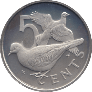 1973 5 CENTS BRITISH VIRGIN ISLANDS (PROOF) - WORLD COINS - Cambridgeshire Coins