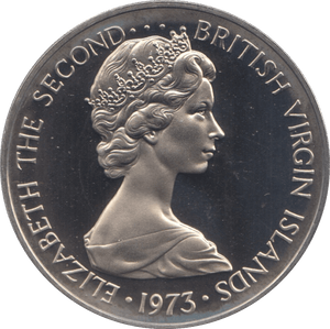 1973 50 CENTS BRITISH VIRGIN ISLANDS (PROOF) - WORLD COINS - Cambridgeshire Coins