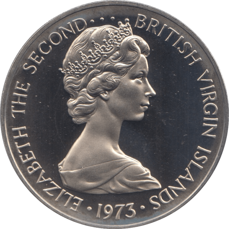 1973 50 CENTS BRITISH VIRGIN ISLANDS (PROOF) - WORLD COINS - Cambridgeshire Coins