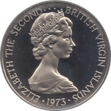 1973 50 CENTS BRITISH VIRGIN ISLANDS (PROOF) - WORLD COINS - Cambridgeshire Coins