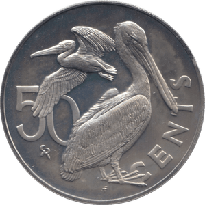 1973 50 CENTS BRITISH VIRGIN ISLANDS (PROOF) - WORLD COINS - Cambridgeshire Coins