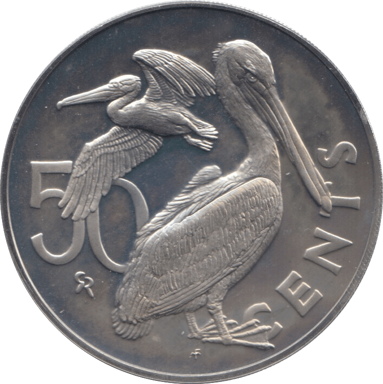 1973 50 CENTS BRITISH VIRGIN ISLANDS (PROOF) - WORLD COINS - Cambridgeshire Coins