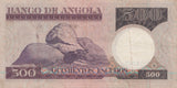 1973 500 ESCUDOS BANKNOTE ANGOLA ( REF 308 ) - World Banknotes - Cambridgeshire Coins