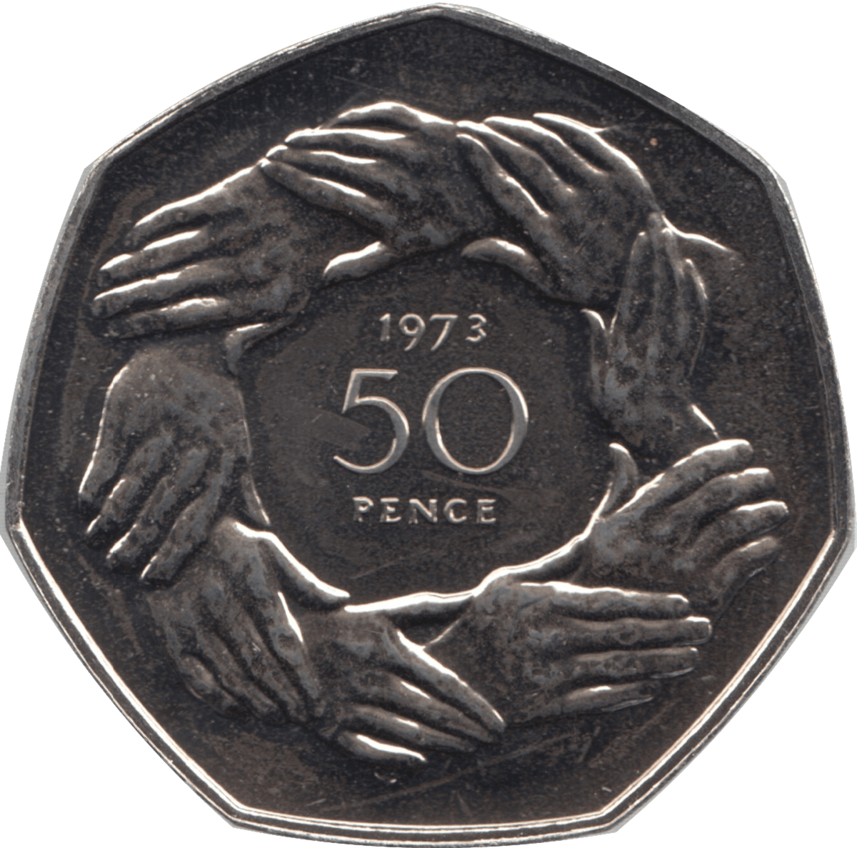 1973 FIFTY PENCE PROOF 50P COIN UK ENTRY TO EEC RING OF HANDS 50p Proof 1973-fifty-pence-proof-50p-coin-uk-entry-to-eec-ring-of-hands-50p-proof