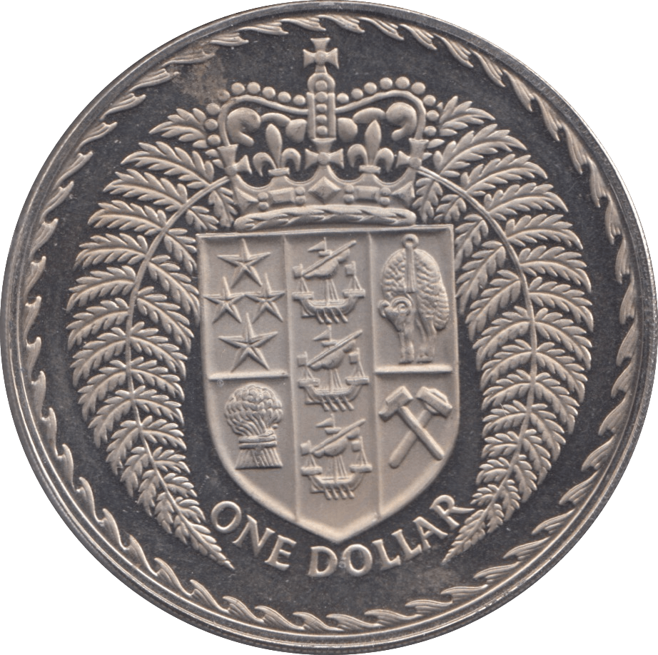 1973 NEW ZEALAND ONE DOLLAR - WORLD COINS - Cambridgeshire Coins
