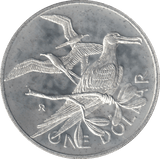 1973 ONE DOLLAR BRITISH VIRGIN ISLANDS SILVER (PROOF) - SILVER WORLD COINS - Cambridgeshire Coins