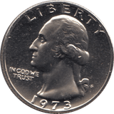 1973 QUARTER DOLLAR USA ( PROOF ) - WORLD COINS - Cambridgeshire Coins