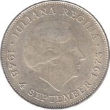 1973 SILVER 10 GULDEN NETHERLANDS - SILVER WORLD COINS - Cambridgeshire Coins