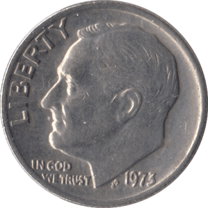 1973 USA ONE DIME - WORLD COINS - Cambridgeshire Coins