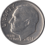 1973 USA ONE DIME - WORLD COINS - Cambridgeshire Coins