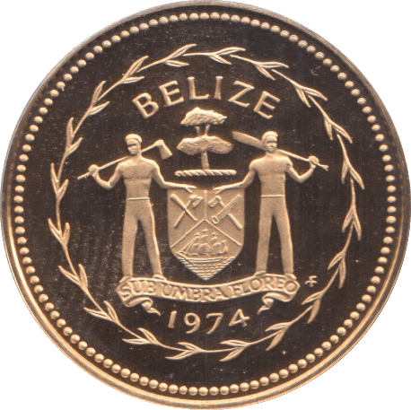 1974 1 CENT BELIZE (PROOF) - WORLD COINS - Cambridgeshire Coins