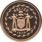 1974 1 CENT BELIZE (PROOF) - WORLD COINS - Cambridgeshire Coins