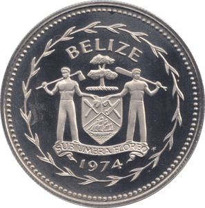 1974 1 DOLLAR BELIZE (PROOF) - WORLD COINS - Cambridgeshire Coins