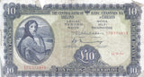 1974 £10 CENTRAL BANK OF IRELAND IRELAND BANKNOTE REF 112 - Irish Banknotes - Cambridgeshire Coins
