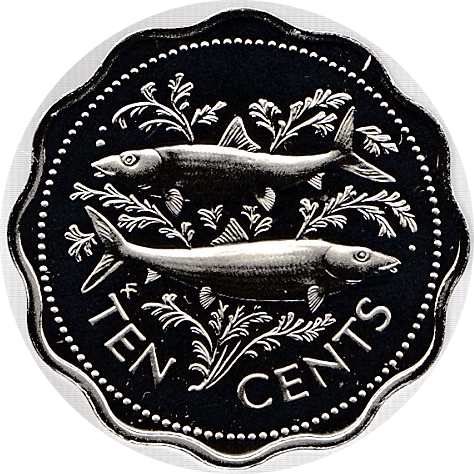 1974 10 CENTS BAHAMAS ( PROOF ) WORLD COINS Cambridgeshire Coins 