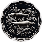 1974 10 CENTS BAHAMAS ( PROOF ) - WORLD COINS - Cambridgeshire Coins