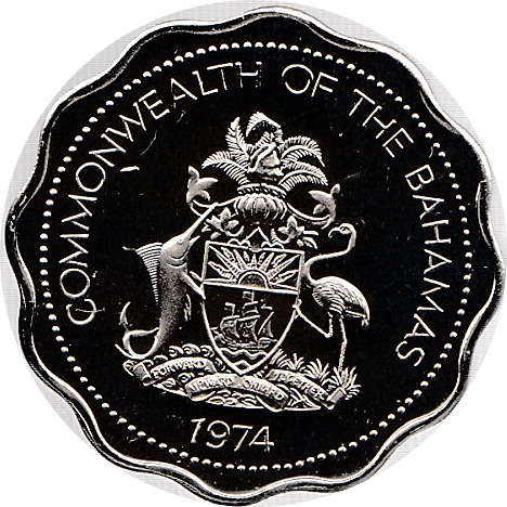 1974 10 CENTS BAHAMAS ( PROOF ) - WORLD COINS - Cambridgeshire Coins