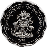 1974 10 CENTS BAHAMAS ( PROOF ) - WORLD COINS - Cambridgeshire Coins