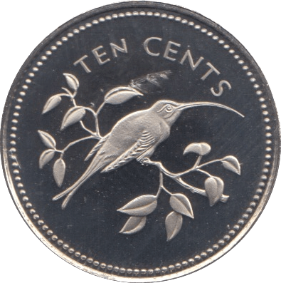 1974 10 CENTS BELIZE (PROOF) - WORLD COINS - Cambridgeshire Coins