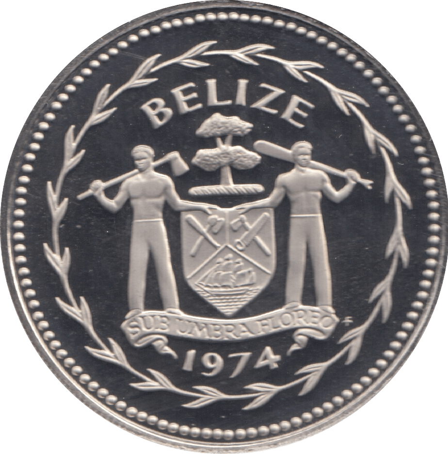 1974 10 DOLLARS BELIZE (PROOF) - WORLD COINS - Cambridgeshire Coins
