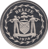 1974 10 DOLLARS BELIZE (PROOF) - WORLD COINS - Cambridgeshire Coins