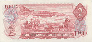 1974 2 DOLLARS BANKNOTE CANADA REF 623 - World Banknotes - Cambridgeshire Coins