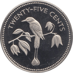 1974 25 CENTS BELIZE (PROOF) - WORLD COINS - Cambridgeshire Coins