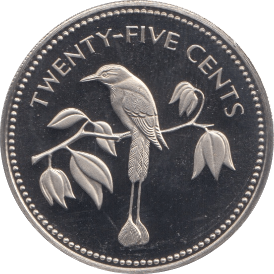 1974 25 CENTS BELIZE (PROOF) - WORLD COINS - Cambridgeshire Coins