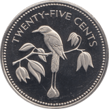1974 25 CENTS BELIZE (PROOF) - WORLD COINS - Cambridgeshire Coins